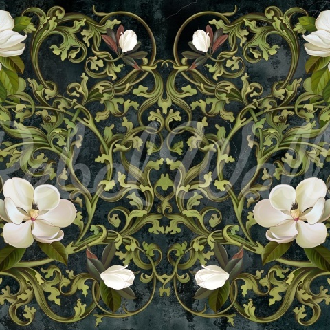 Fototapet, Fabulous Flowers, Green, Rebel Walls - Img 2