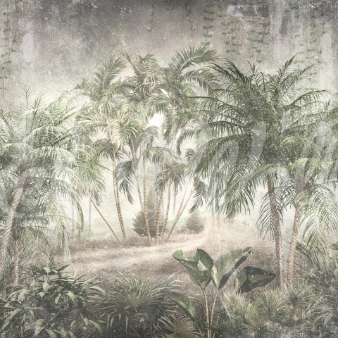 Fototapet, Faded Tropics, Green, Rebel Walls - Img 2
