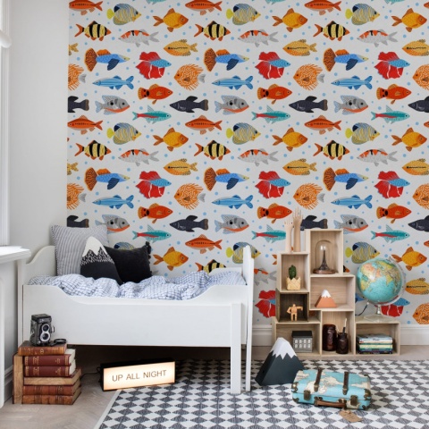 Fototapet, Fish Shoal, Day, Rebel Walls - Img 4