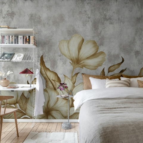 Fototapet, Floral Fantasy, Gray, Rebel Walls