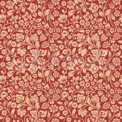 Fototapet, Floral Opulence, Red, Rebel Walls - Img 2