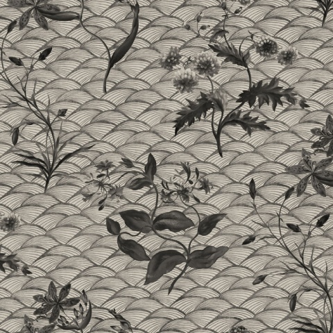Fototapet, Floral Ripple, Graphite, Rebel Walls - Img 6