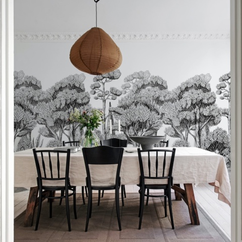 Fototapet, Forest Park, Graphite, Rebel Walls