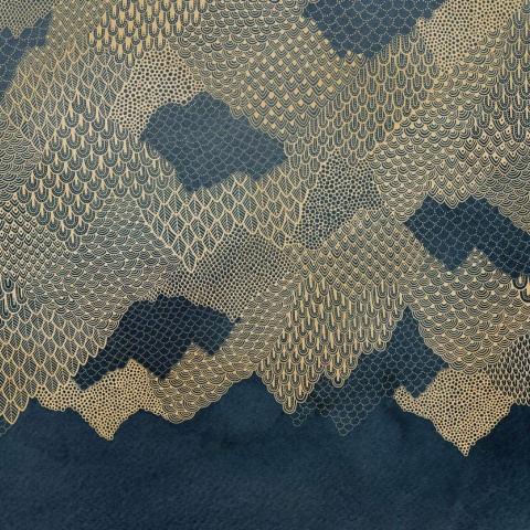 Fototapet, Golden Mountains, Dark Blue, Rebel Walls - Img 6