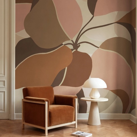 Fototapet, Grand Verdant, Pink, Rebel Walls