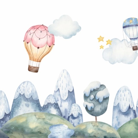 Fototapet, Happy Balloons, Pastel, Rebel Walls - Img 2