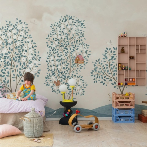 Fototapet, Happy Haven, Turquoise, Rebel Walls