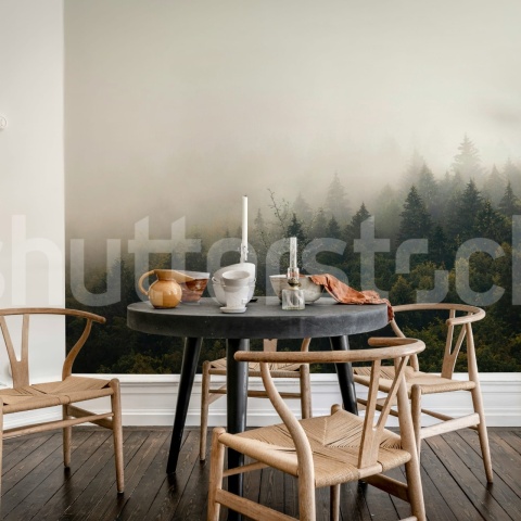 Fototapet, Hazy Hill, Morning, Rebel Walls