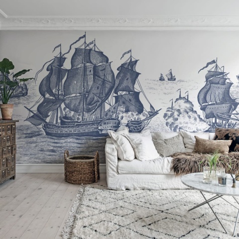 Fototapet, High Seas, Henderson Blue, Rebel Walls - Img 3