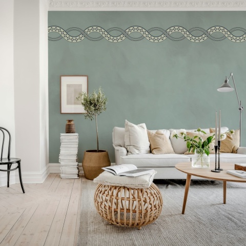 Fototapet, Ivory Braid, Blue, Rebel Walls