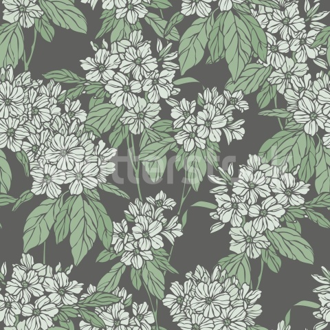 Fototapet, Jasmine Veil, Green, Rebel Walls - Img 2