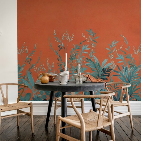 Fototapet, Jungle Meadow, Orange, Rebel Walls - Img 3