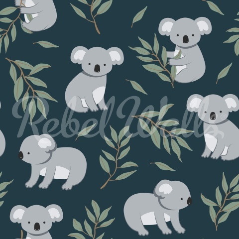 Fototapet, Koala Friends, Night, Rebel Walls - Img 2