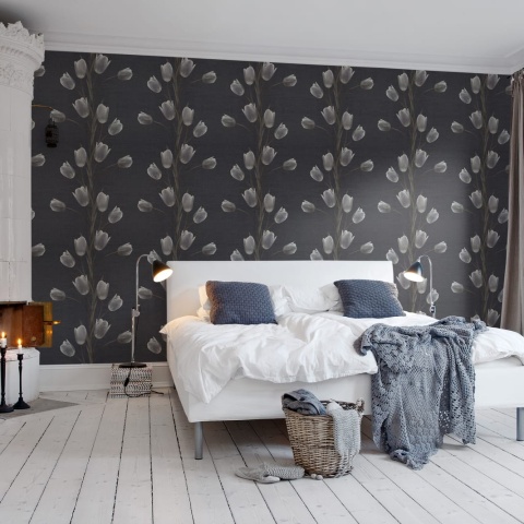Fototapet, La Vie En Tulipe, Black, Rebel Walls - Img 5