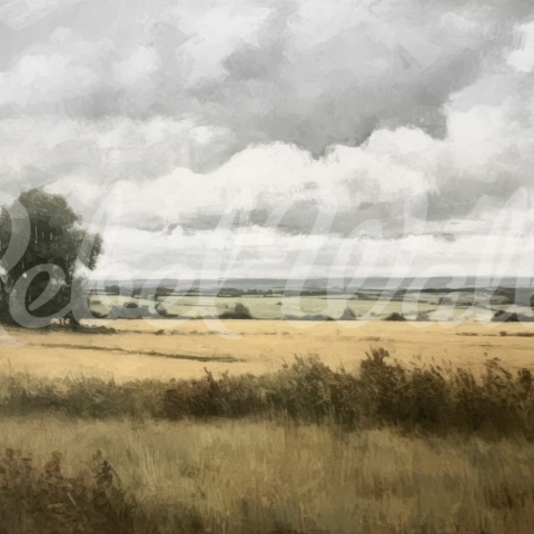Fototapet, Landscape Painting, Beige, Rebel Walls - Img 2