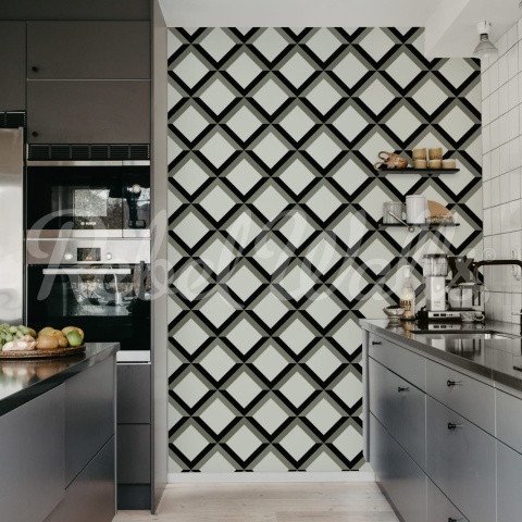 Fototapet, Lattice, Gray, Rebel Walls - Img 3