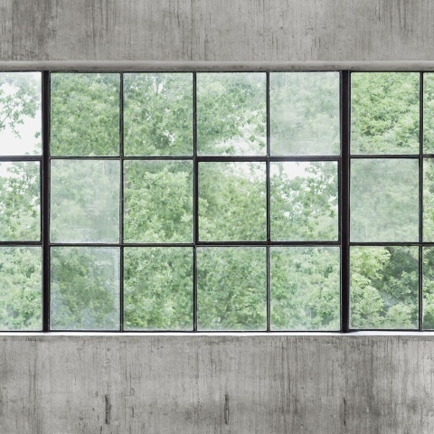 Fototapet lavabil, Concrete Wall Windows 9514W - Img 3