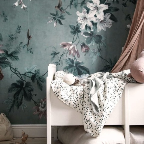 Fototapet lavabil, Faded Passion Sage Green, Sandberg - Img 4