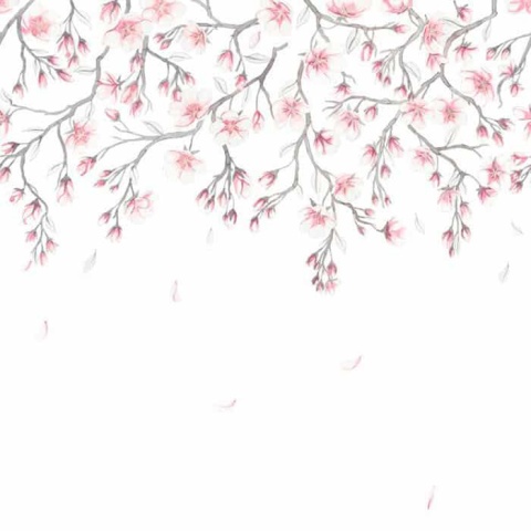 Fototapet lavabil, Sakura Mural Pink, Sandberg - Img 2