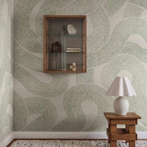Fototapet lavabil, Zen Mural, Green, Sandberg - Img 3