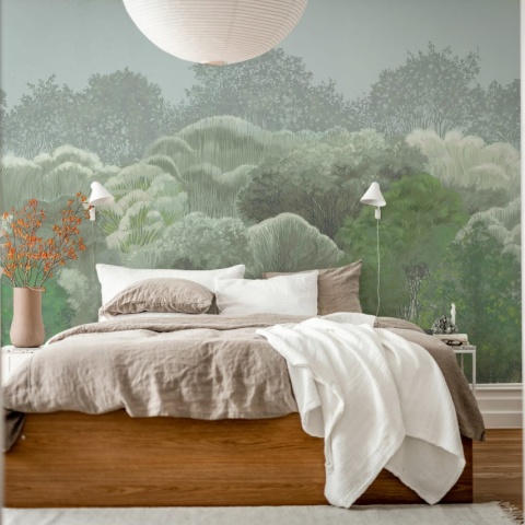 Fototapet, Leafy Forest, Summer, Rebel Walls