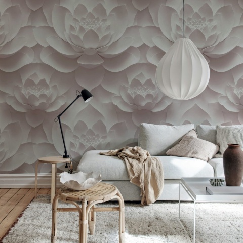 Fototapet, Lotus Dream, Pink, Rebel Walls
