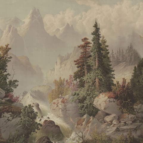 Fototapet, Mountain Horizon, Vintage, Rebel Walls - Img 2