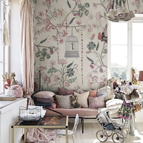 Fototapet, Mystic Garden, Beige, Rebel Walls