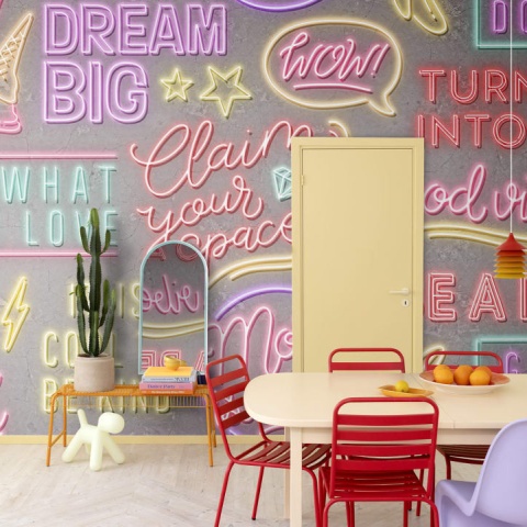 Fototapet, Neon Vibes, Concrete, Rebel Walls - Img 5