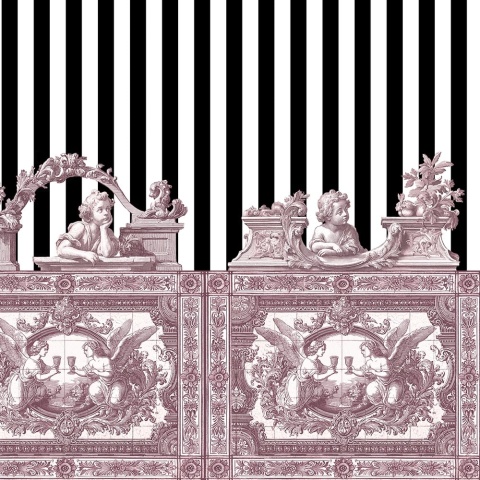 Fototapet Opulent Friezes, Rose - personalizat, VLAdiLA - Img 4