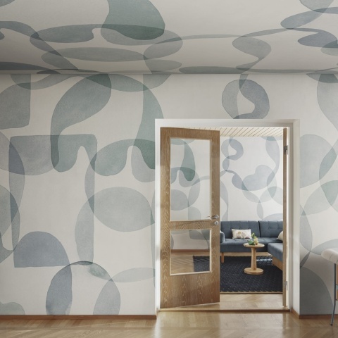 Fototapet, Overlap, Light Blue, Rebel Walls - Img 3