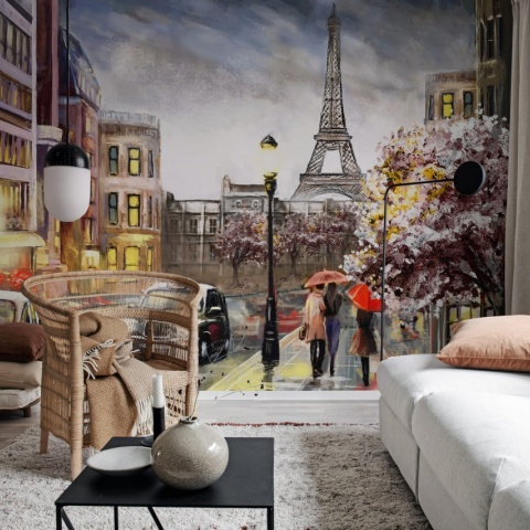 Fototapet, Painting Paris, Rebel Walls - Img 4