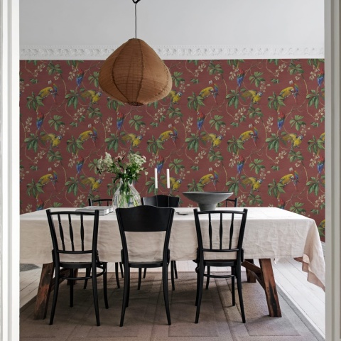 Fototapet, Parrots, Velvet, Rebel Walls