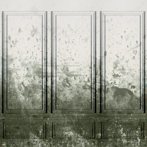 Fototapet, Patinated Panels, Moss, Rebel Walls - Img 5