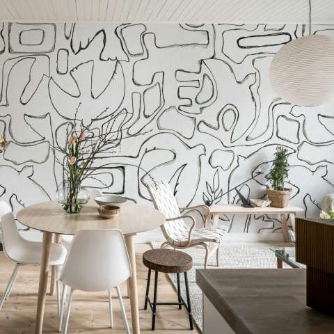 Fototapet, Peaceful, Black &amp; White, Rebel Walls - Img 3