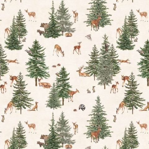 Fototapet Pine Forest - White, Kikki Belle - Img 2