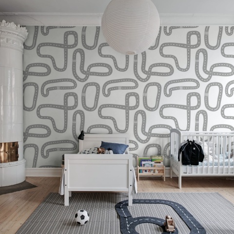 Fototapet, Race Track, Gray, Rebel Walls