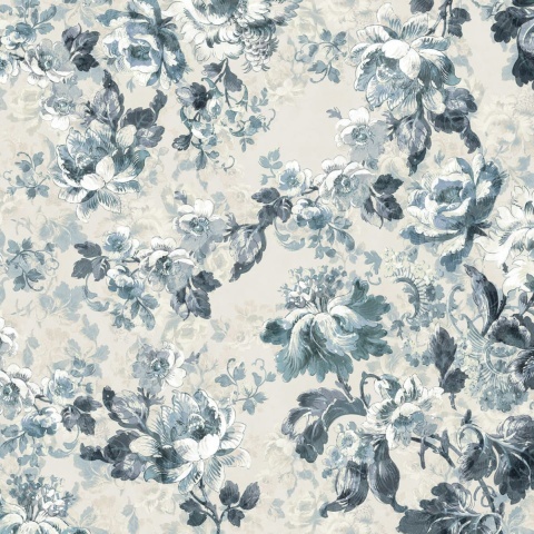Fototapet, Roses, Blue, Rebel Walls - Img 2