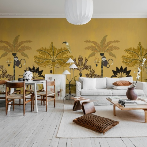 Fototapet, Savanna Chic, Yellow, Rebel Walls