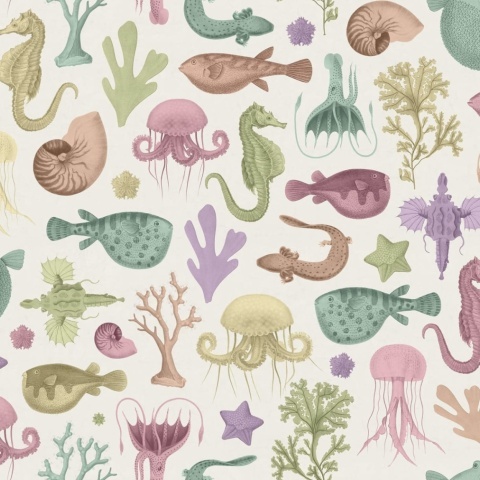 Fototapet, Sea Life, Pastel, Rebel Walls - Img 2