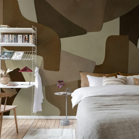 Fototapet, Serene Layers, Brown, Rebel Walls