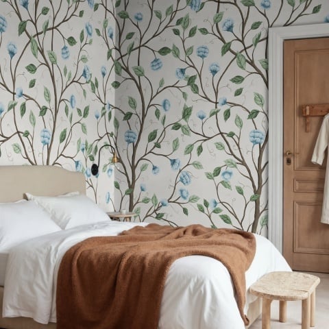 Fototapet, Silent Bloom, Beige, Rebel Walls