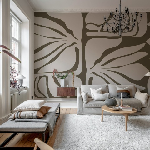 Fototapet, Silent Grove, Soft Khaki, Rebel Walls