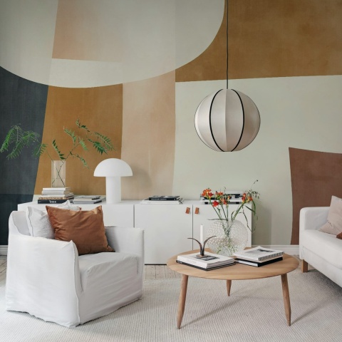 Fototapet, Soft Contours, Brown, Rebel Walls