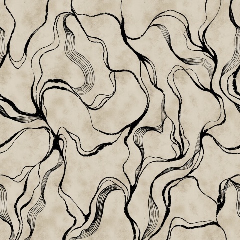 Fototapet, Soft Curve, Black, Rebel Walls - Img 2