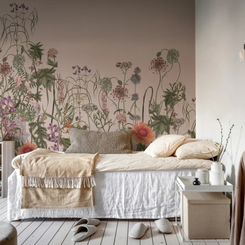 Fototapet, Springmeadow, Pink, Rebel Walls