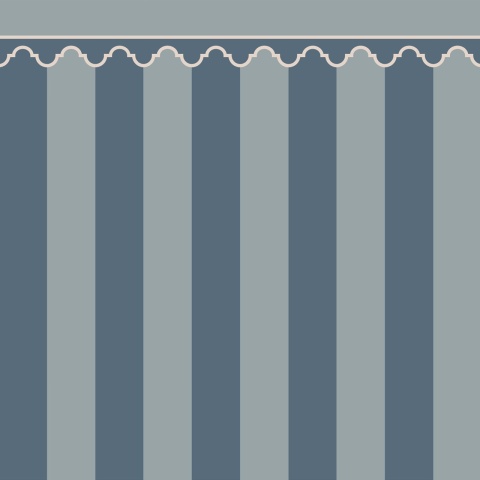 Fototapet, Stripe Chateau, Blue, Rebel Walls - Img 2