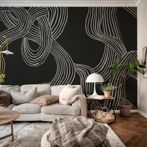 Fototapet, Stripes Repeatable, Black, Rebel Walls - Img 4