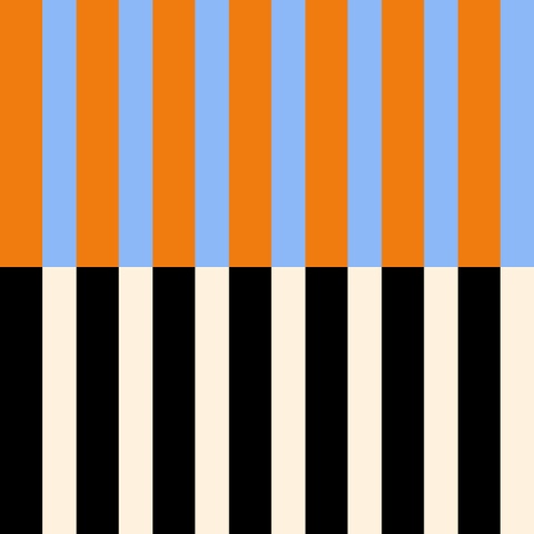 Fototapet, Stripped, Orange &amp; Blue, Rebel Walls - Img 5