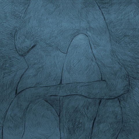 Fototapet, Subtle Figure, Blue, Rebel Walls - Img 2